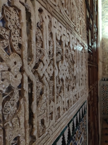 There were patterns and written art everywhere in the Alhambra!